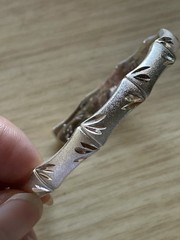S999 sterling silver bracelet Bangle 25.1g