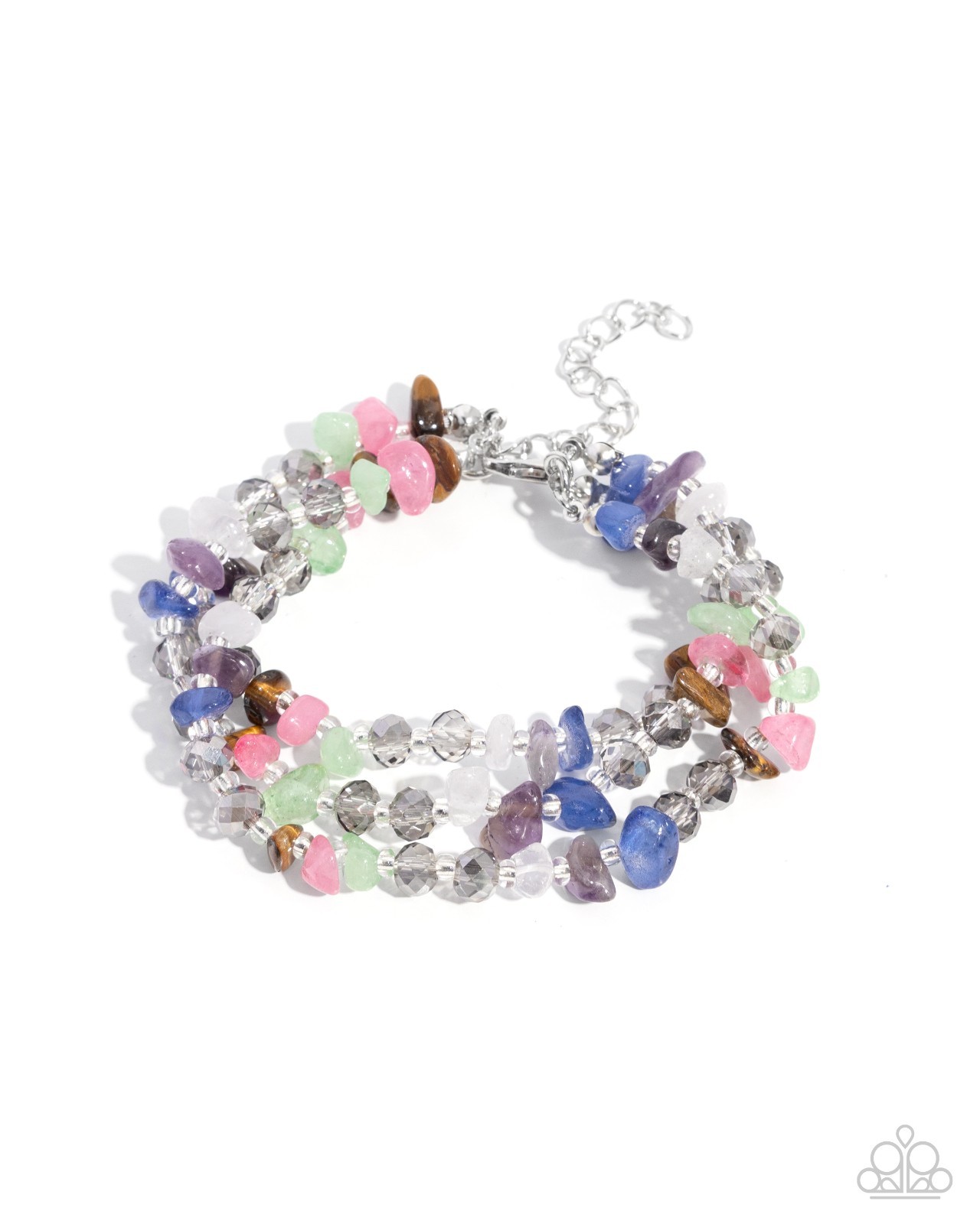 Paparazzi Stony Submission -Multi - Multicolored Stones - Seed Beads - Bracelet gallery