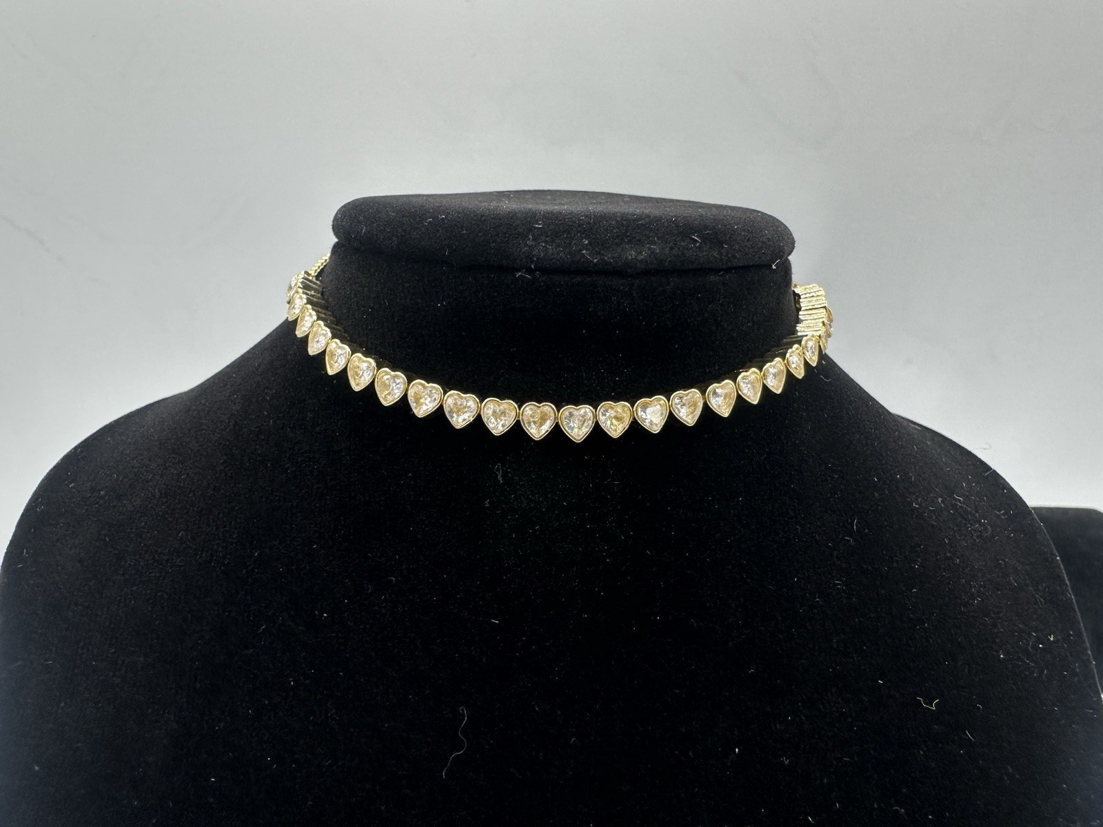 Baublebar Brooke Heart Stone Women's Gold Crystal Tennis Bracelet gallery
