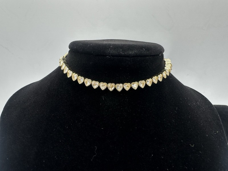 Baublebar Brooke Heart Stone Women's Gold Crystal Tennis Bracelet gallery