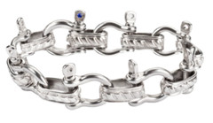 Stainless Steel Men or Women’s Boat Jewelry Shackle Bracelet 226
