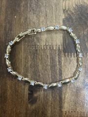 7.25” Avon 2004 White Stone Tennis Bracelet