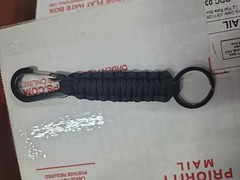 Paracord Lanyard Keychain – Length – 6″ inch with Carabiner – Cobra Weave Style
