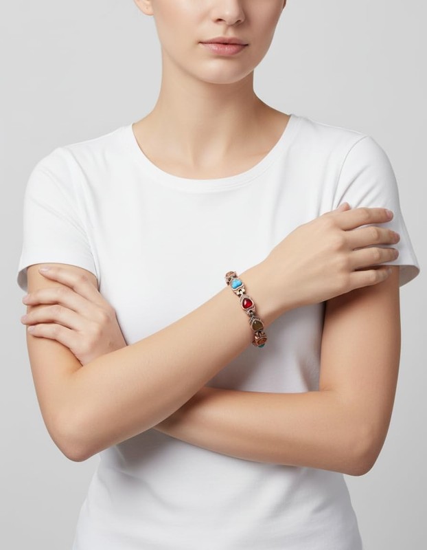 99.99% Pure Copper Magnetic Bracelet for Adult, Anti-Oxidation Scratch Resistant gallery
