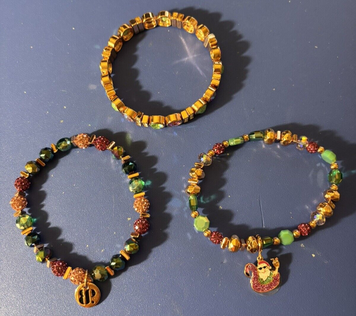 Ring Bomb Party 2023 Holiday 3 Stack "Santa's on Vacation" RBP6514 MSRP $118 gallery