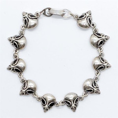 Antique Silver Plated Alien design Bracelet If Needed length can be Adjestable