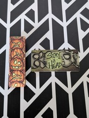Zox Rare 2018 Halloween Strap #571 Stay A Head ~ NEW ~ Medium ~ Collector’s Card