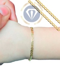 Newborn Baby/Childrens Boys/Girls Gold Filled Bracelet, Pulsera Para Bebe Niñas