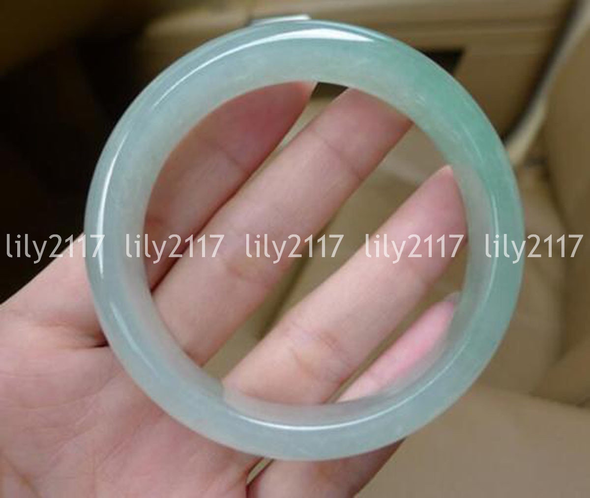 Genuine Natural Green Jadeite Jade Gemstone Bangle Bracelet 56-66mm Jewelry gallery