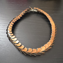 Vintage Copper Serpent Scales necklace