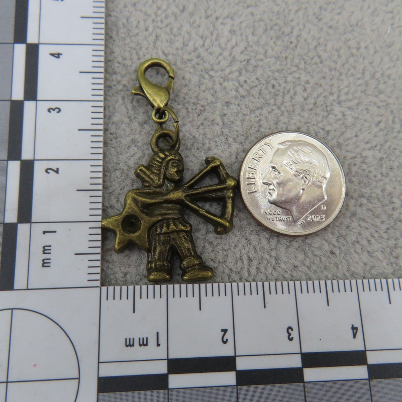 SAGITTARIUS Charm Zipper Pull Keychain Add On Clip Dangle Zodiac Sign Astrology gallery