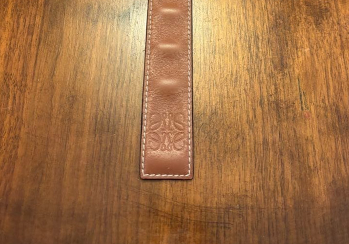 Authentic Loewe Browns Leather Slap Bracelet Wrap Cuff Shipping From Japan gallery