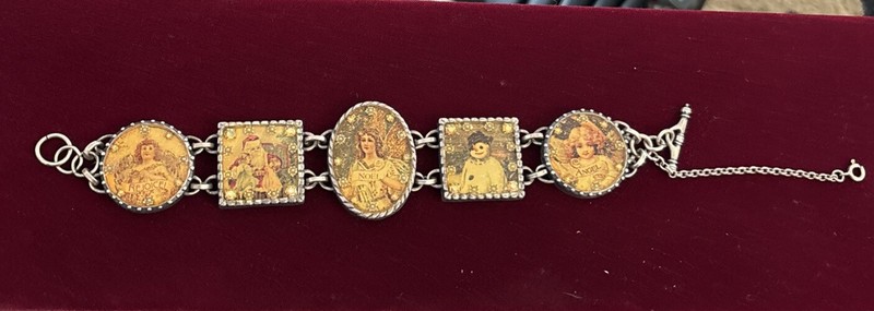 John Wind Maximal Art Christmas Snowman Santa Children Chain Bracelet 2003 gallery