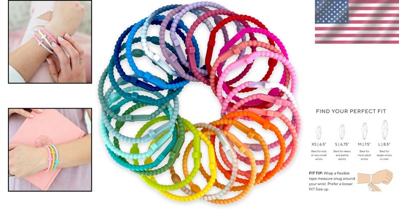 Kaleidoscope Jesus Cross Silicone Bracelets – 25 Pack gallery