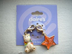 New Claire’s add on CHARM for BRACELET, Star and Unicorn Fairytale & Fantasy