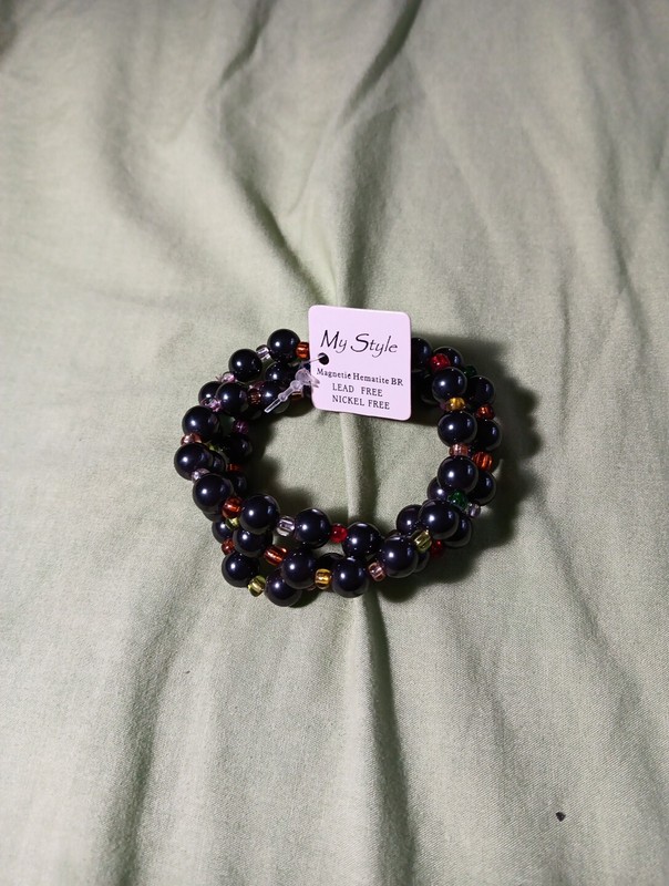 Lot of 3 Magnetic Hematite Beaded Multi-Color Stretchy Bracelets- My Style gallery