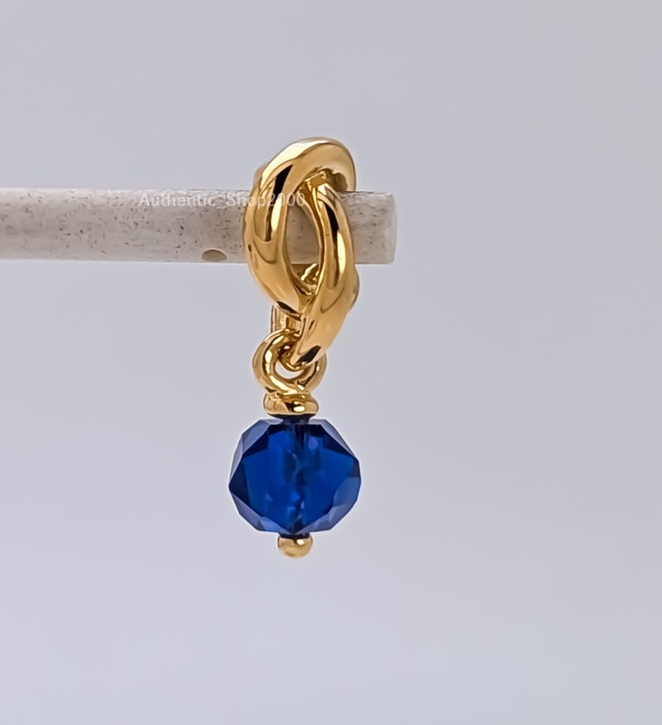 New 100% Authentic PANDORA September Blue Eternity Circle Dangle Charm 763462C09 gallery