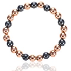 Copper Bracelet for Women and Men Hematite Beaded Stretch Bracelet with Healing