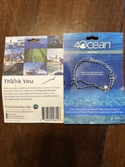 4Ocean Bracelet Manayee Recycled Plastic And Glass