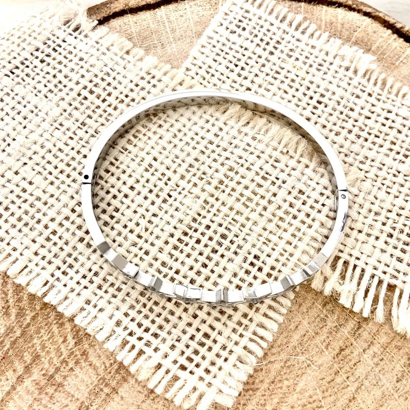 open star classic bracelet stackable stunning white gold plated no coloration gallery