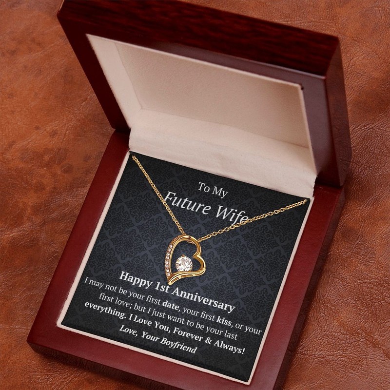Future Wife - 1st Anniversary - Forever Love Heart Necklace gallery