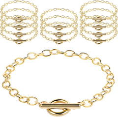 12 Pcs Bracelet Chains for Jewelry Making, Chain Bracelet for Women