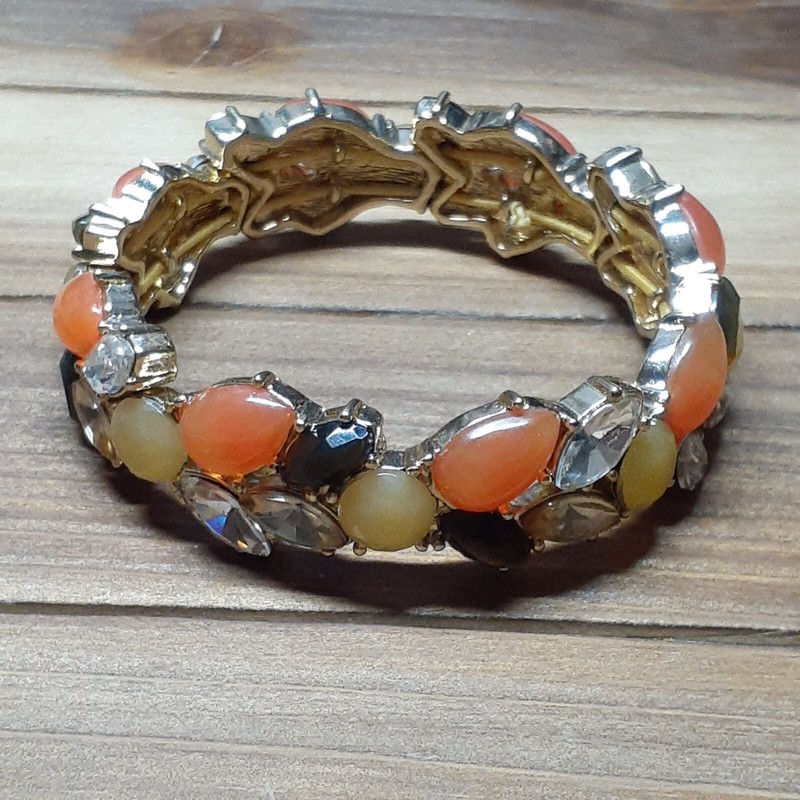 Mixed Jewel Rhinestone Stretch Bracelet Costume Jewelry Mixed Colors Beautiful gallery