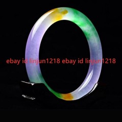 Nephrite Lavender Green Jade Gemstone Bangle Bracelet 56-62mm Women Jewelry