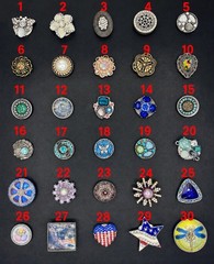 Ginger Snaps Jewelry LOT of 78 Pieces of 18mm 20mm Charms with Storage Boards