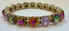 KIRKS FOLLY COSMIC BLISS STRETCH BRACELET GOLDTONE!
