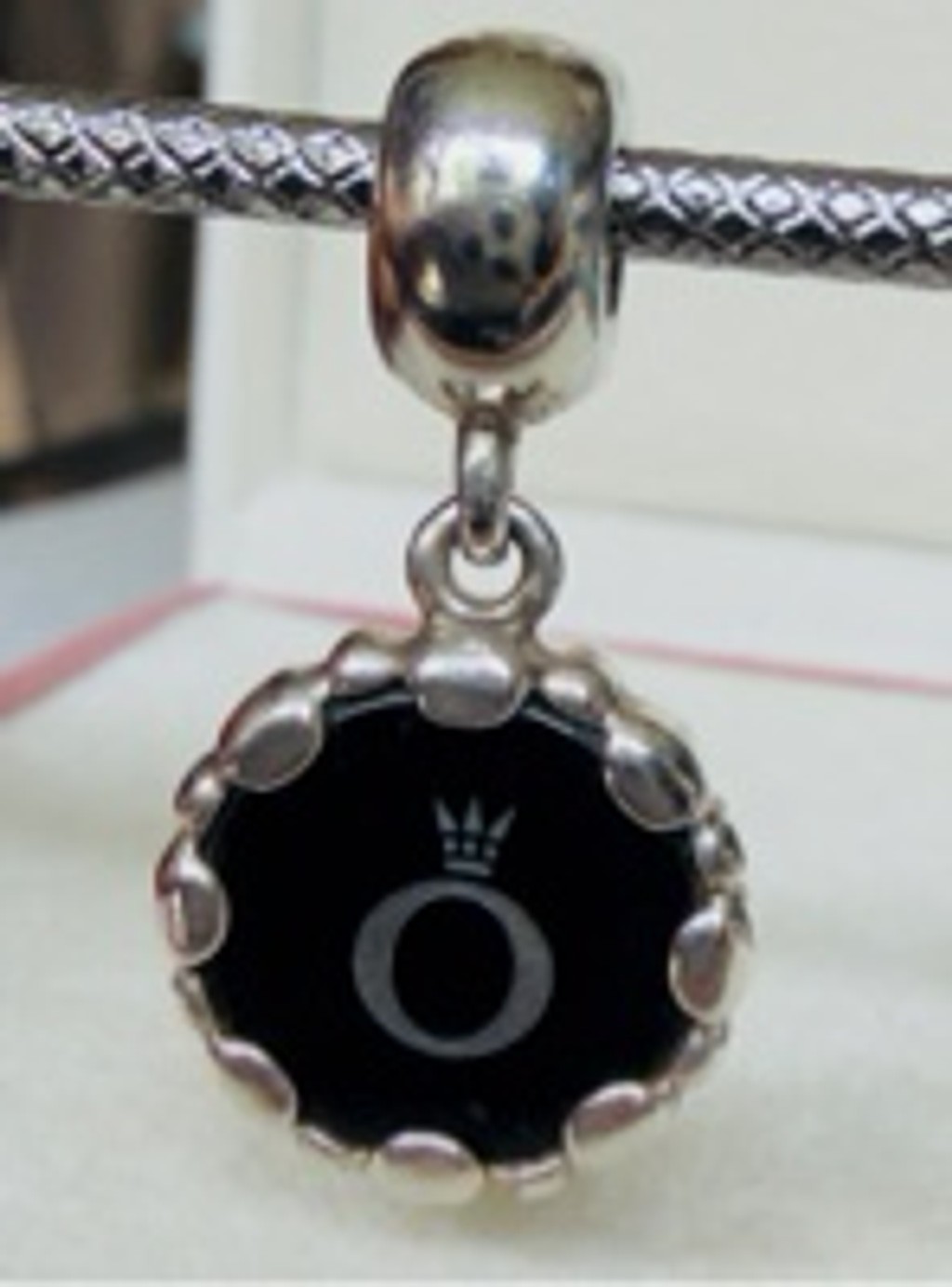 Genuine PANDORA Agate Cameo Butterfly Dangle Charm S925 ALE. gallery