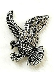 EAGLE CLEAR RHINESTONES 18mm/20mm GINGER SNAP POPPER FOR INTERCHANGEABLE JEWELRY
