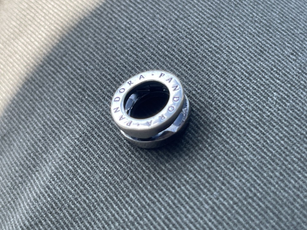 Pandora PANDORA Reflexions logo silver clip charm