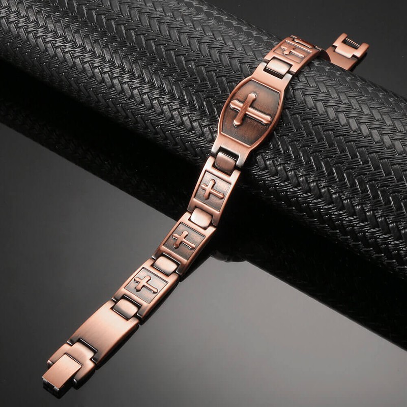 Gorgeous Copper Magnetic Bracelet Arthritis Pain Relief Balance Power Energy RX gallery