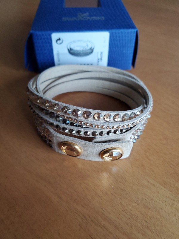 Swarovski Slake Nude Tone Bracelet Brand New In Box. Never Used. gallery