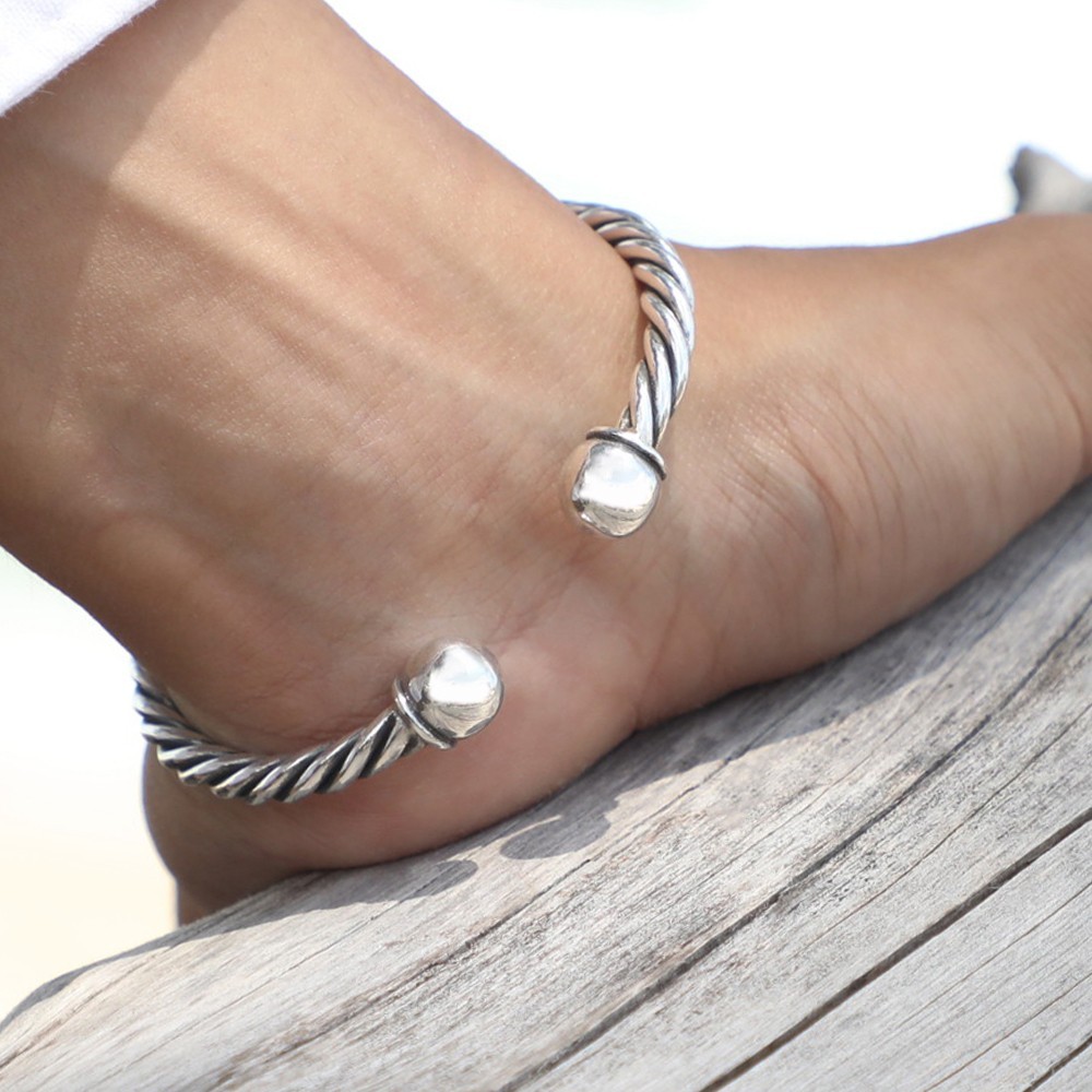 High-Quality Cuff Bracelet for Men & Women made of Solid 925 Sterling Silver. gallery