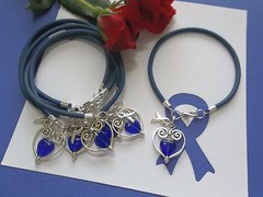 COLON CANCER AWARENESS ‘SUPPORT WITH LOVE’ BRACELETS – 6 COUNT
