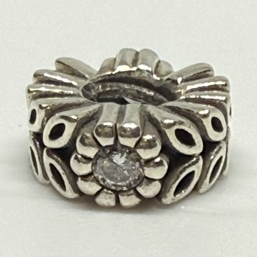 Pandora 791224CZ Retired Twice as Nice Spacer Charm 925 ALE Sterling Silver gallery