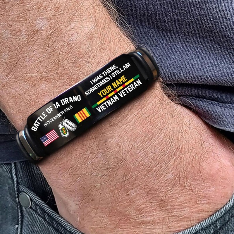 Personalized Vietnam Veteran Men Bracelet Darang Valley Proud Military Gift gallery