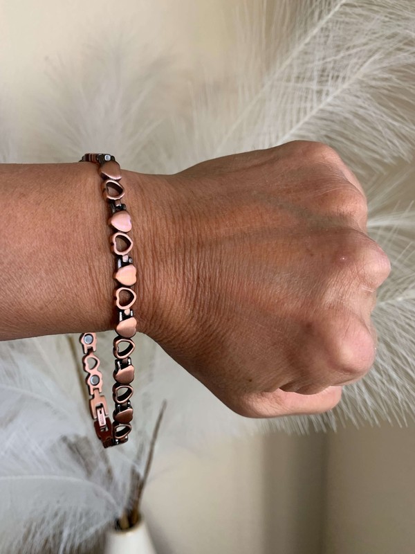 Pure Copper Magnetic Bracelet Restore Balance Energy Power Brings Calm Peace Joy gallery