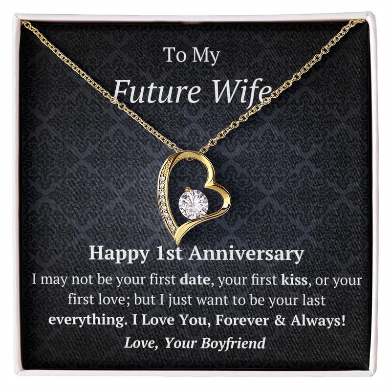 Future Wife - 1st Anniversary - Forever Love Heart Necklace gallery