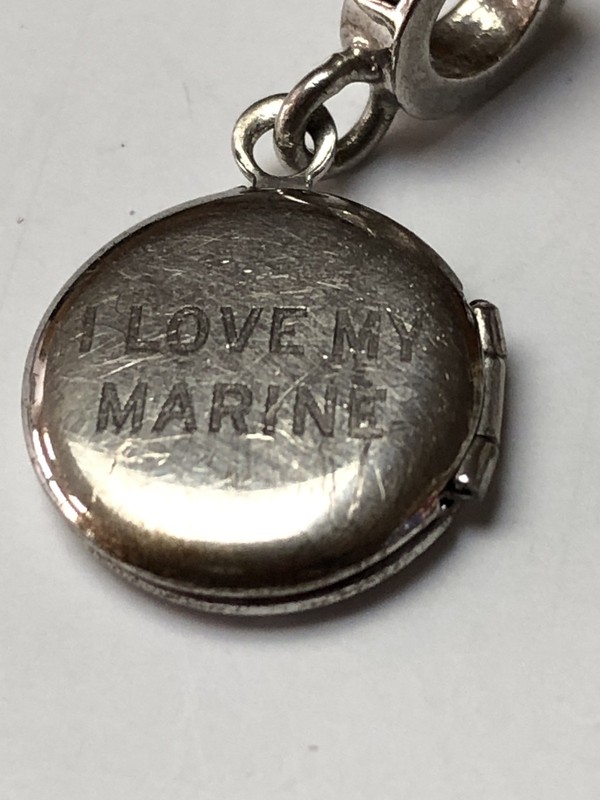 KAY JEWELERS Charmed Memories United States MARINE Corps **Locket** Dangle Charm gallery