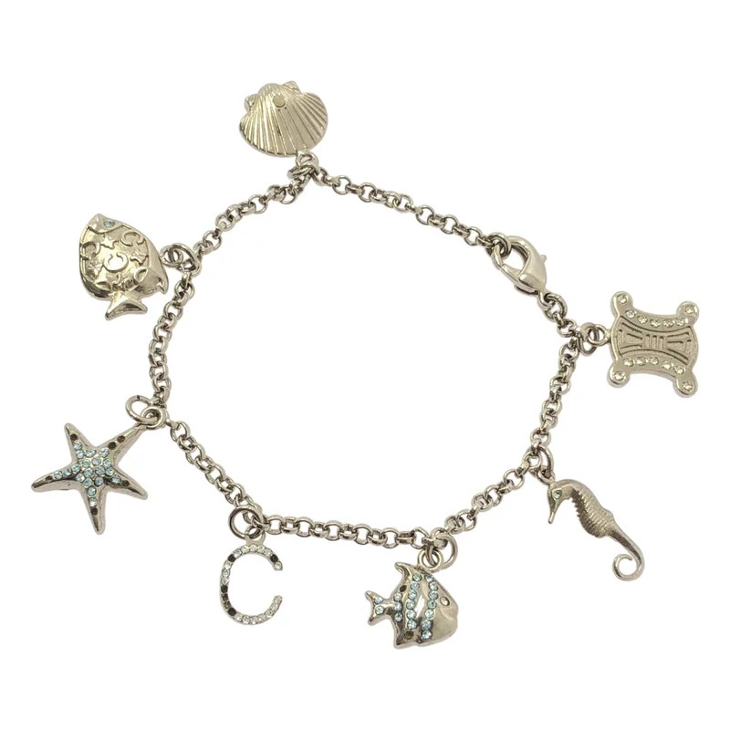 CELINE Trionf Chain Bracelet Silver Women Used gallery