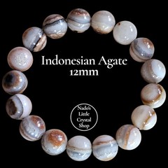 Indonesia Agate Natural Crystal Bracelet 12mm
