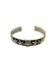 Sarda Bali Sterling Silver Starfish Ocean Themed Cuff Bangle Bracelet