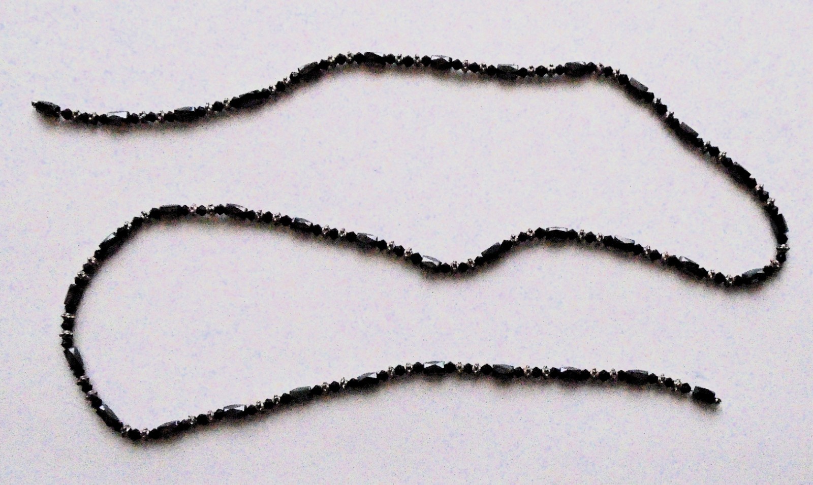 Magic Magnetic Therapy Hematite & Crystal Bead Wrap Necklace/Bracelet-36" gallery