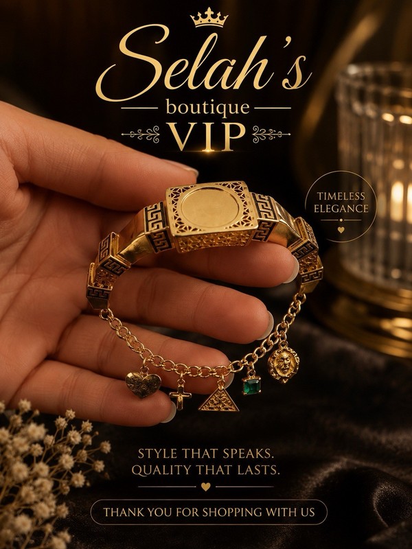 Gold Tone top quality none tarnished none fade w/ Dangle Charms bracelet gallery