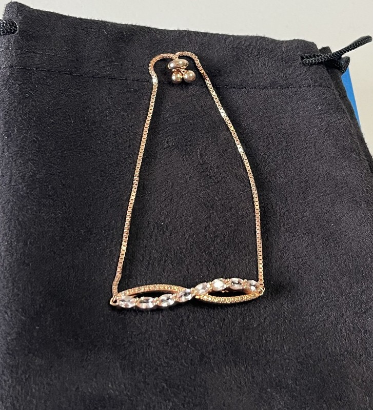 Rose Gold Infinity Bracelet gallery