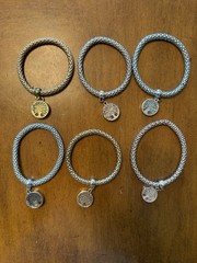 Lot Of 6 Tree Of Life Bracelets Rose Gold Silver Gold Tone Fashion Jewelry