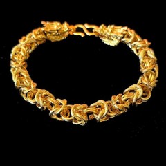 Dragon Gold-plated (NOT SURE) Bracelet Chain marked ‘ 999 ‘, 8.5 inch, 27 gram